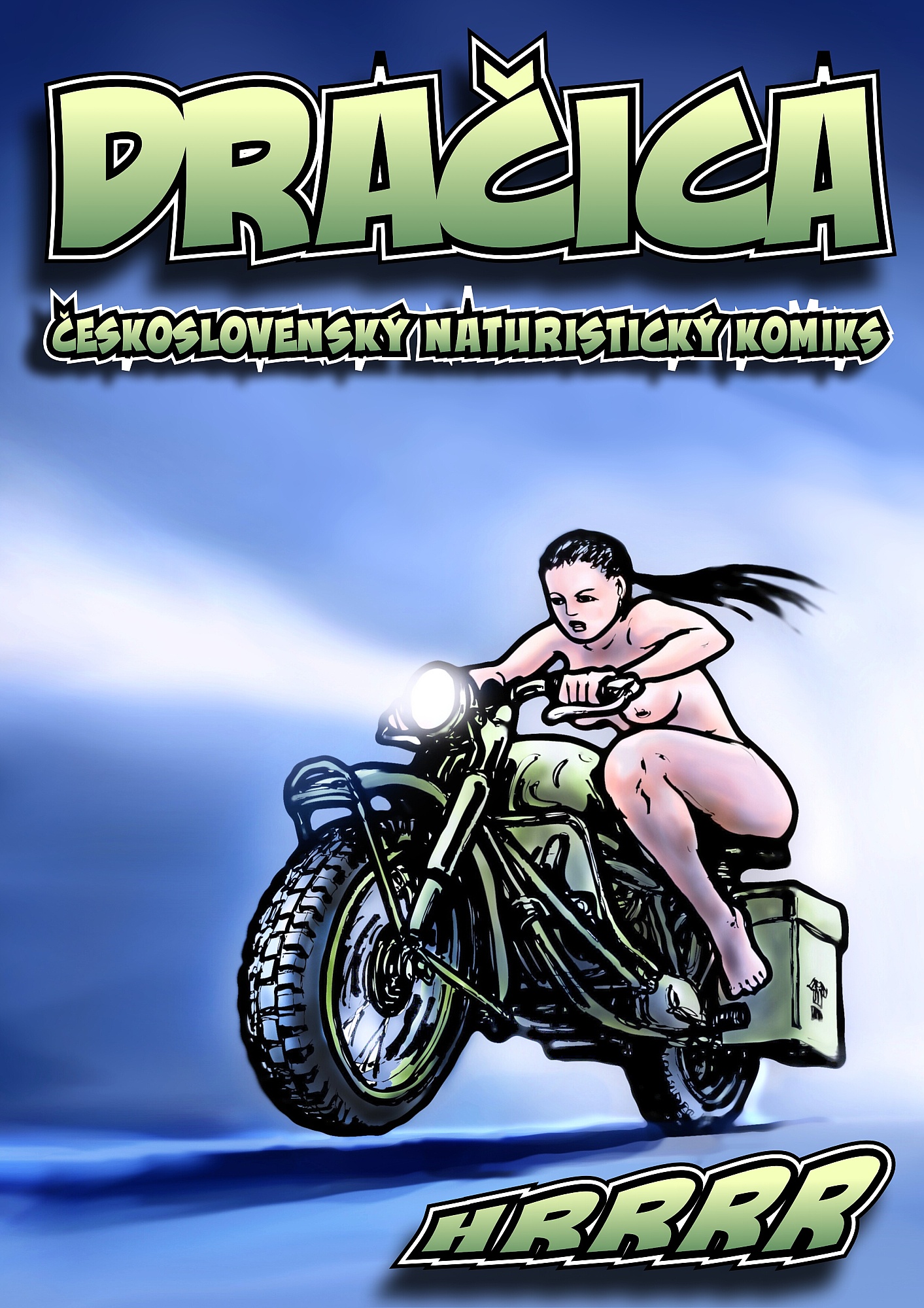 motorka v komiksu Dračica
